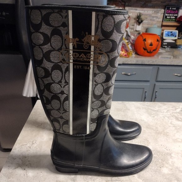 Coach Rain Boots - Picture 1 of 5